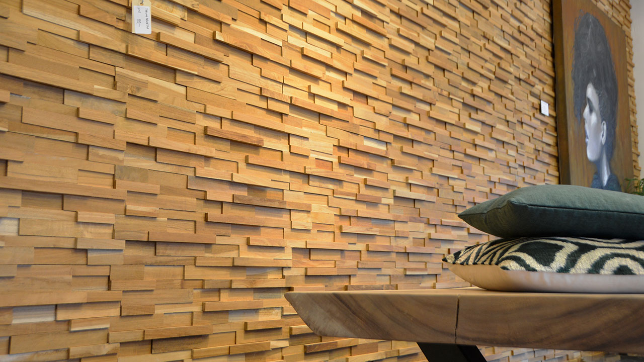 DIY Wooden Wall Paneling from Indonesia