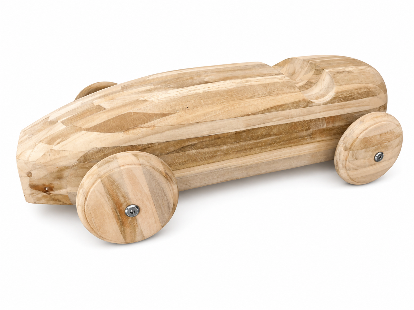 Shaped and sanded teak body